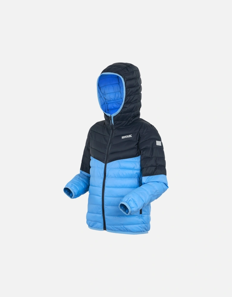Kids Hooded Jacket Hillpack iii Zip blue UK Size