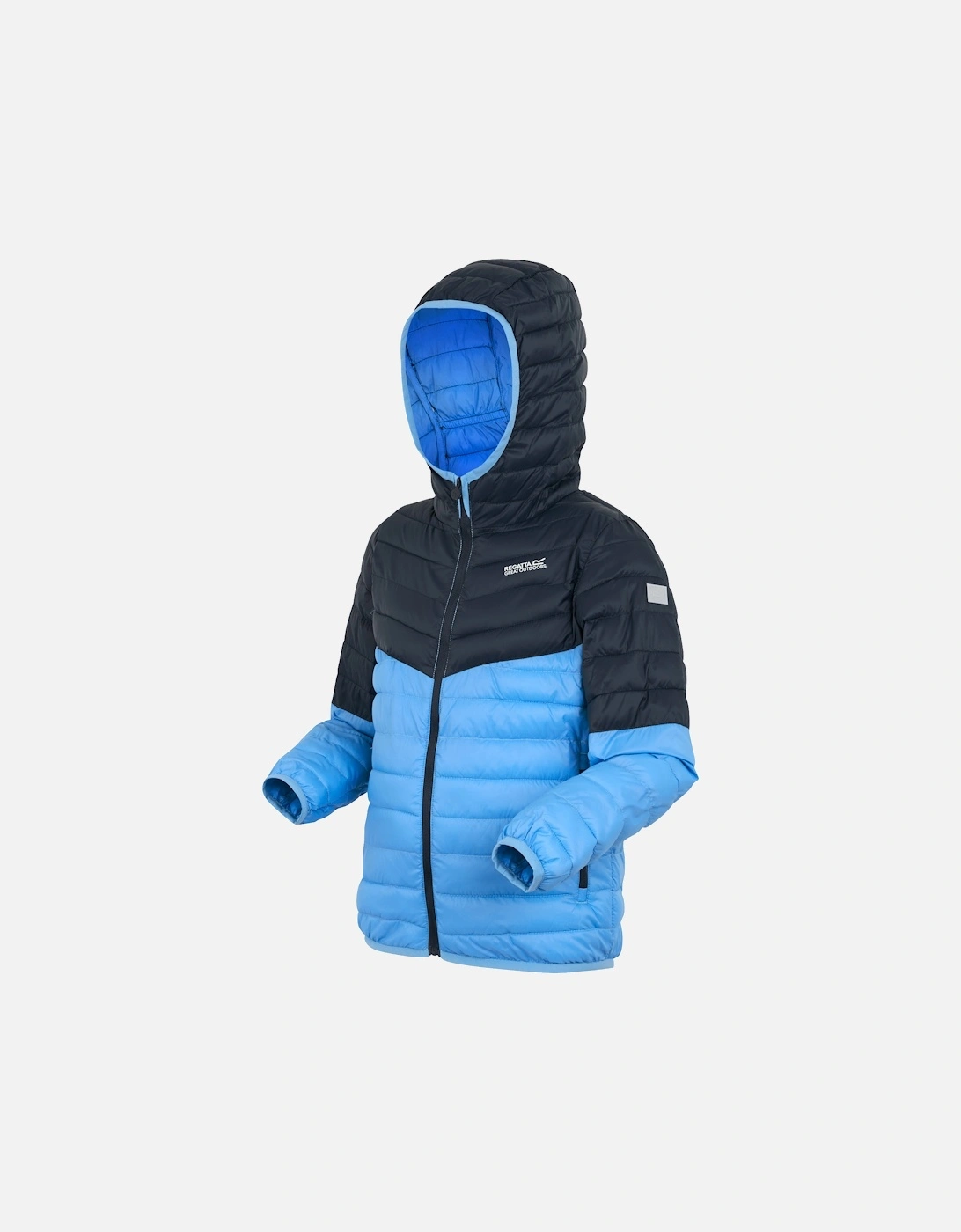 Kids Hooded Jacket Hillpack iii Zip blue UK Size