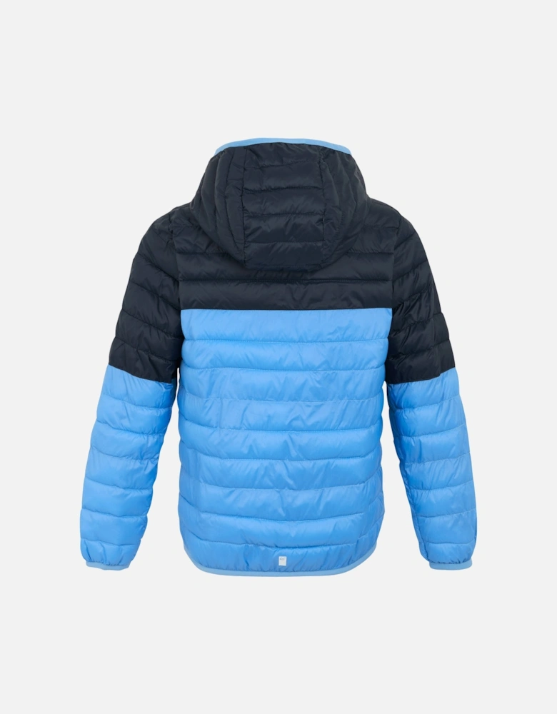 Kids Hooded Jacket Hillpack iii Zip blue UK Size