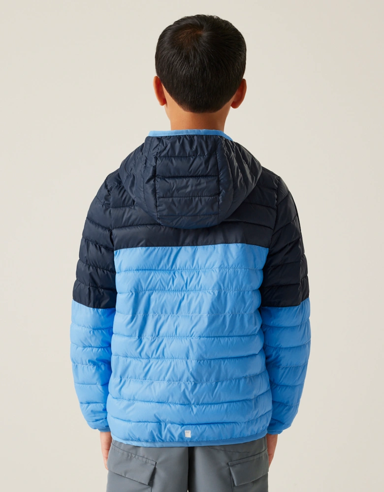 Kids Hooded Jacket Hillpack iii Zip blue UK Size