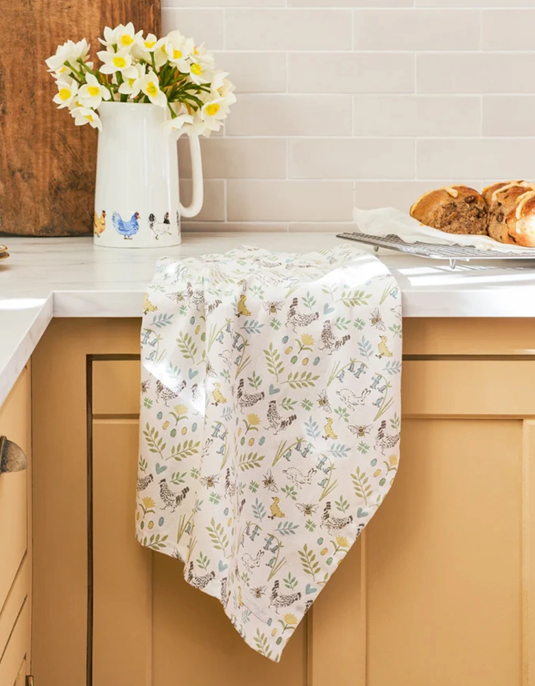 Tea Towel Spring Chicken