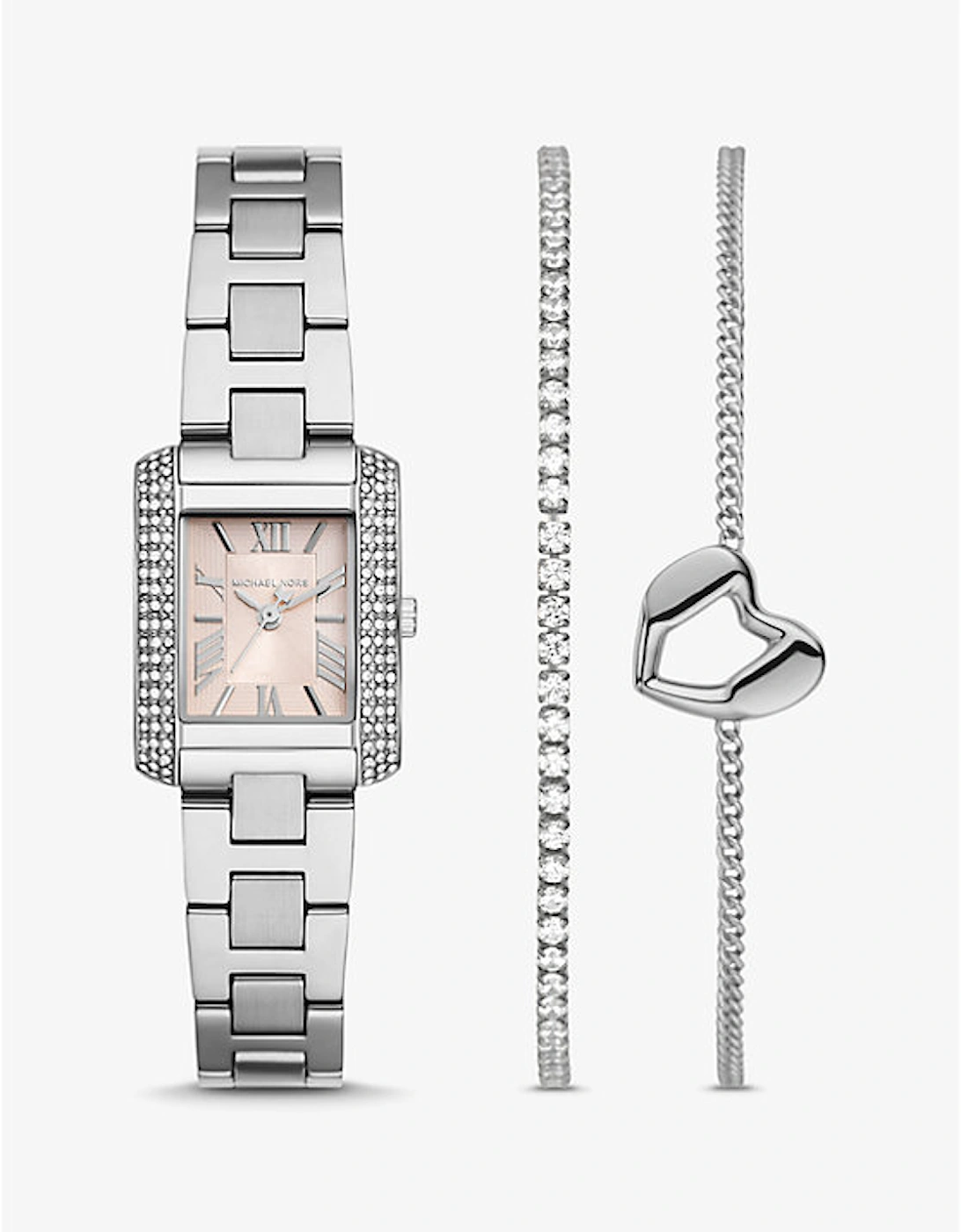 Mini Emery Silver-Tone Watch and Bracelet Gift Set, 2 of 1