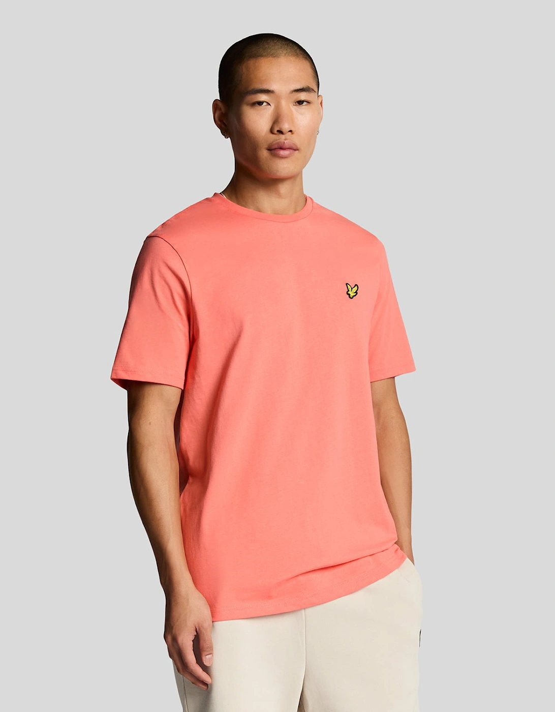 Lyle And Scott Men's Plain T-Shirt - Orange - Size: 40/Regular