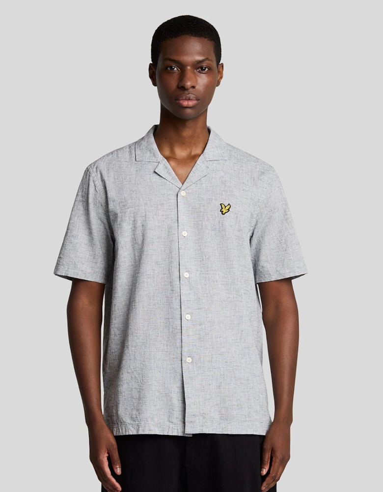 Linen Blend Oxford Revere Shirt