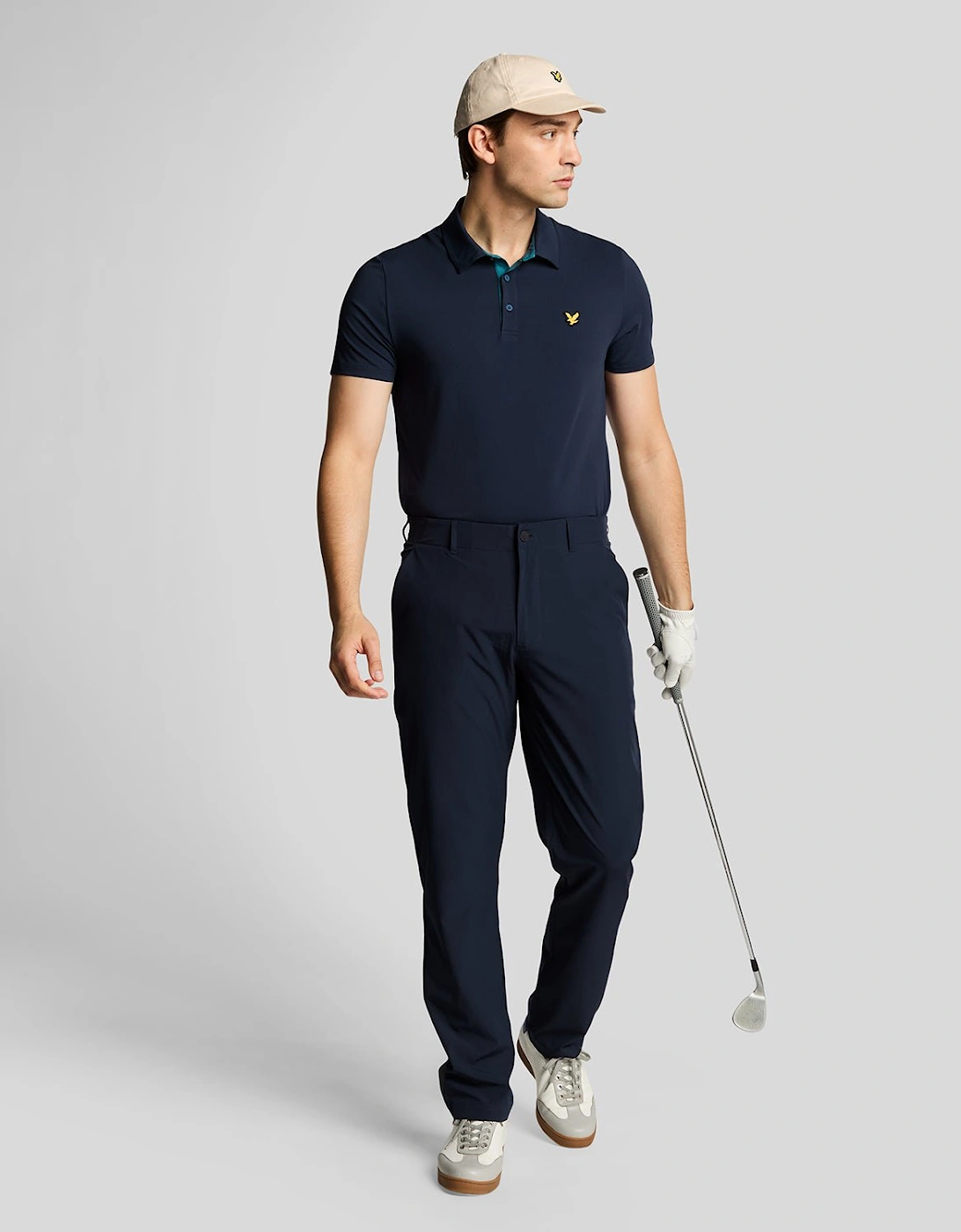 Golf Contrast Placket Polo Shirt