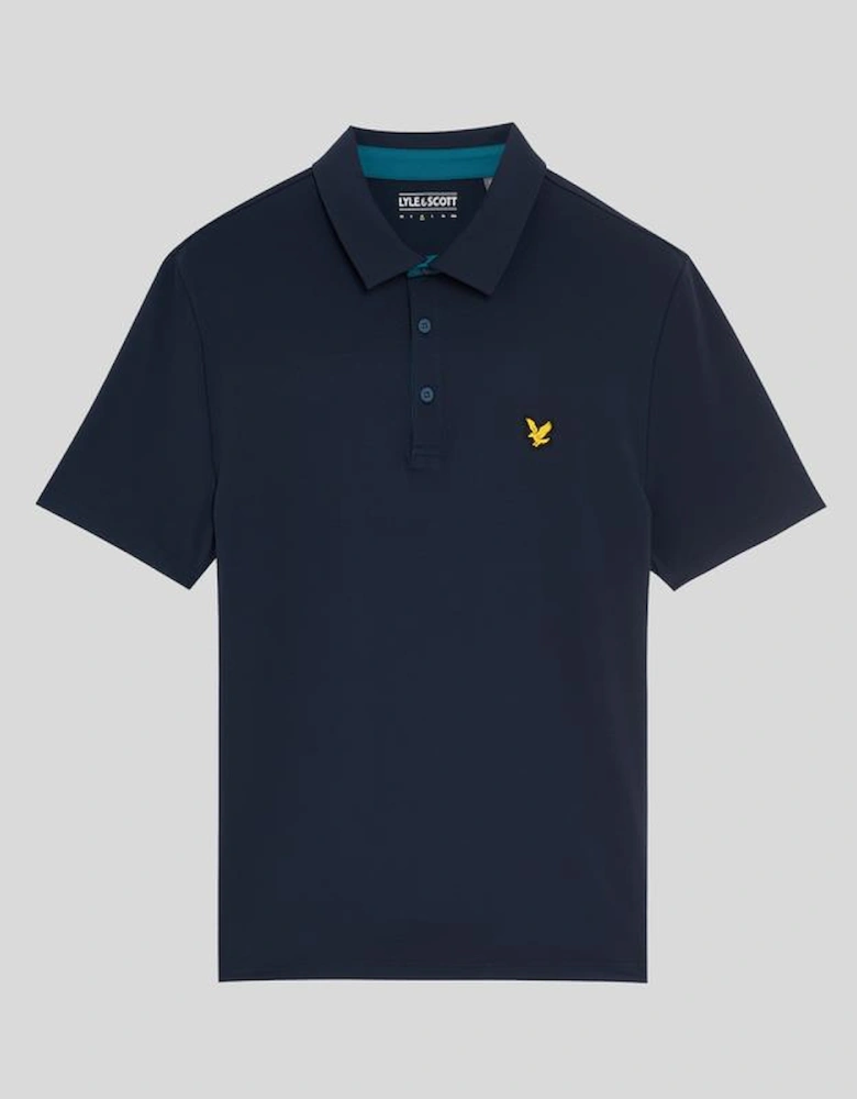 Golf Contrast Placket Polo Shirt