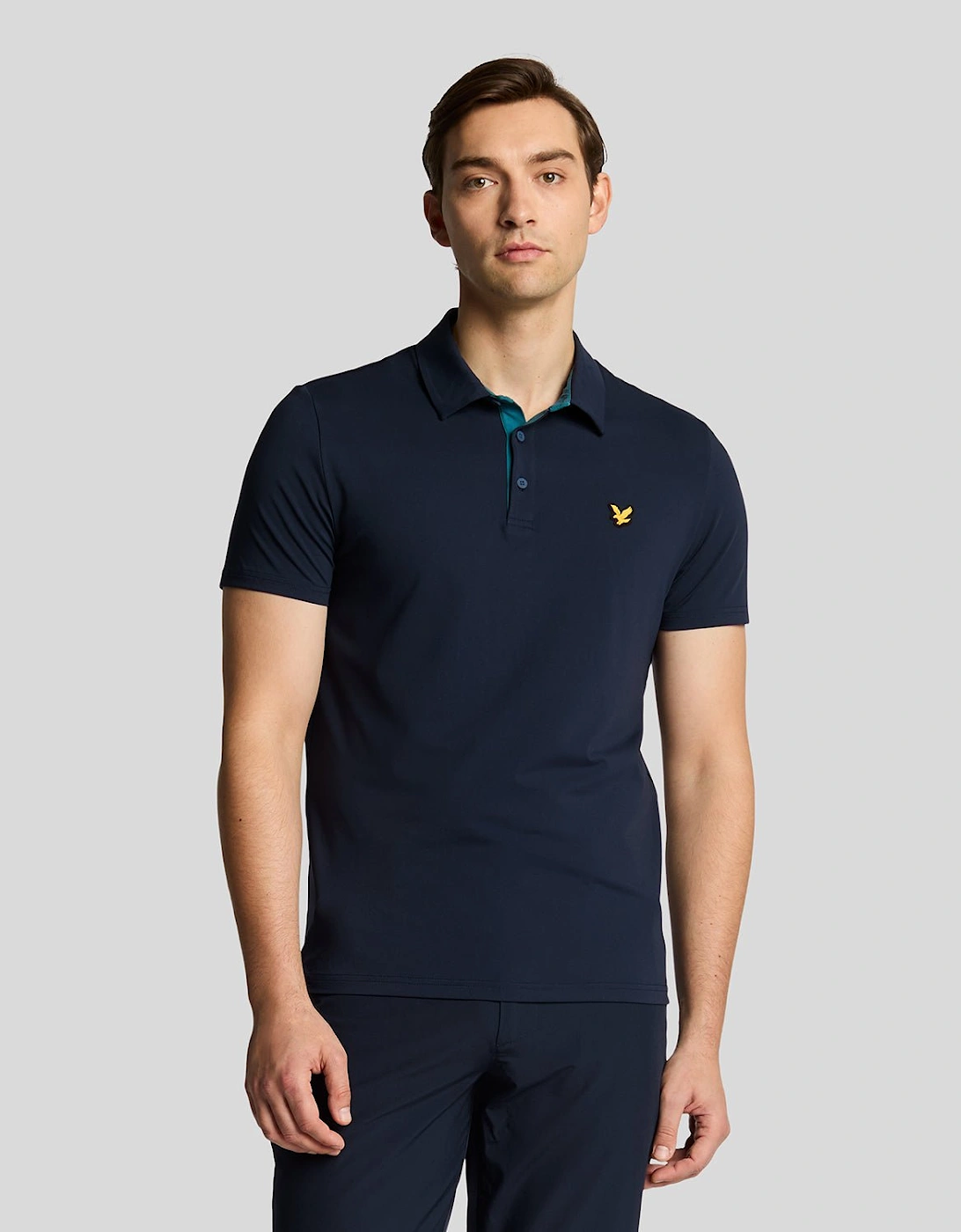 Golf Contrast Placket Polo Shirt, 6 of 5