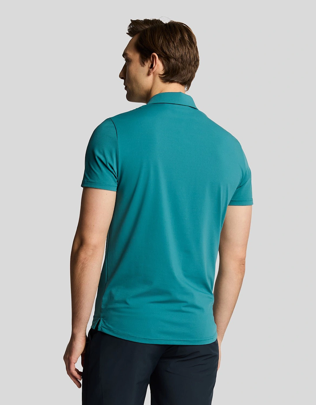 Golf Contrast Placket Polo Shirt