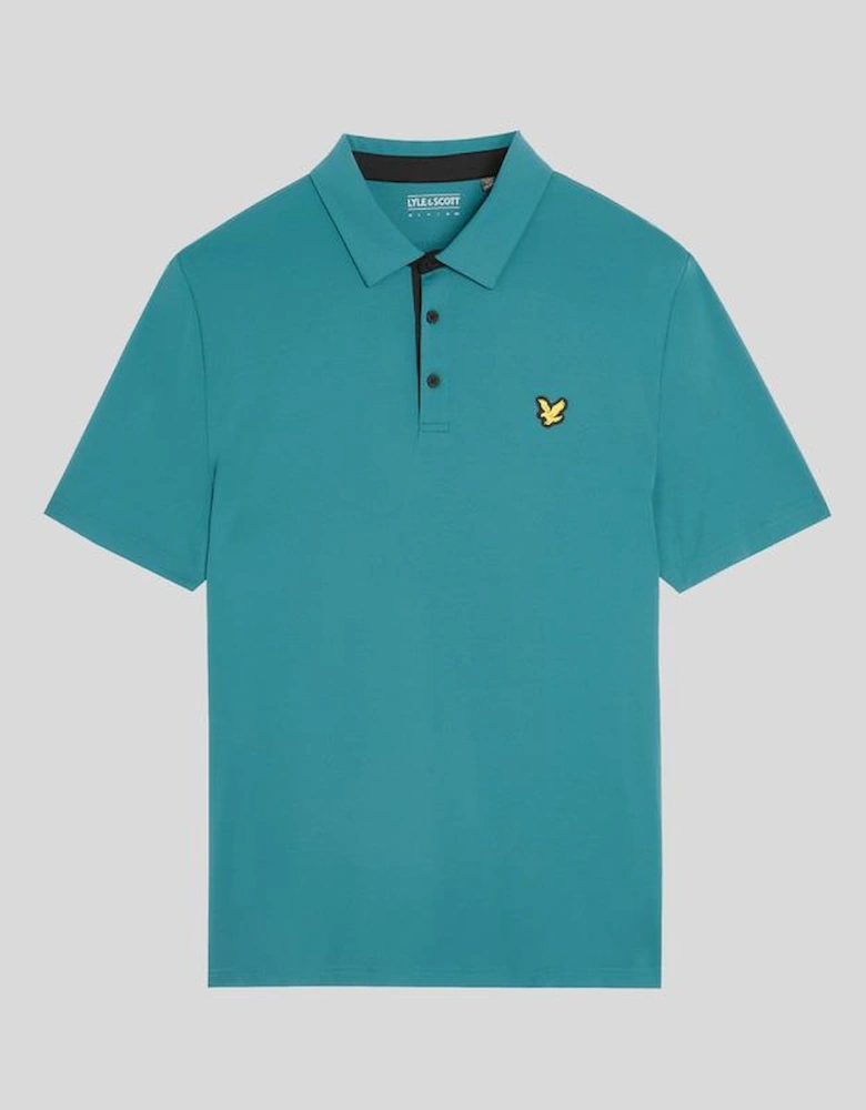 Golf Contrast Placket Polo Shirt