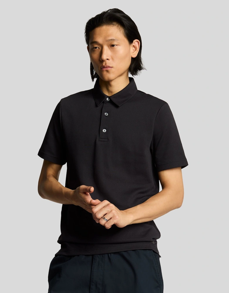 Twill Texture Polo Shirt