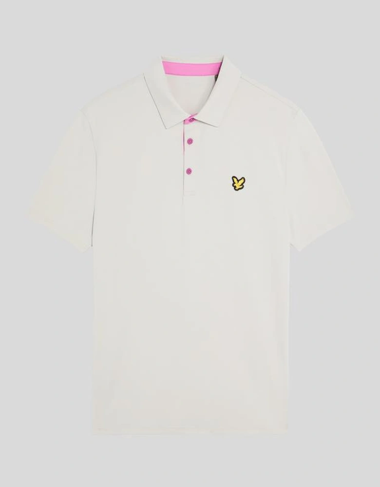 Golf Contrast Placket Polo Shirt