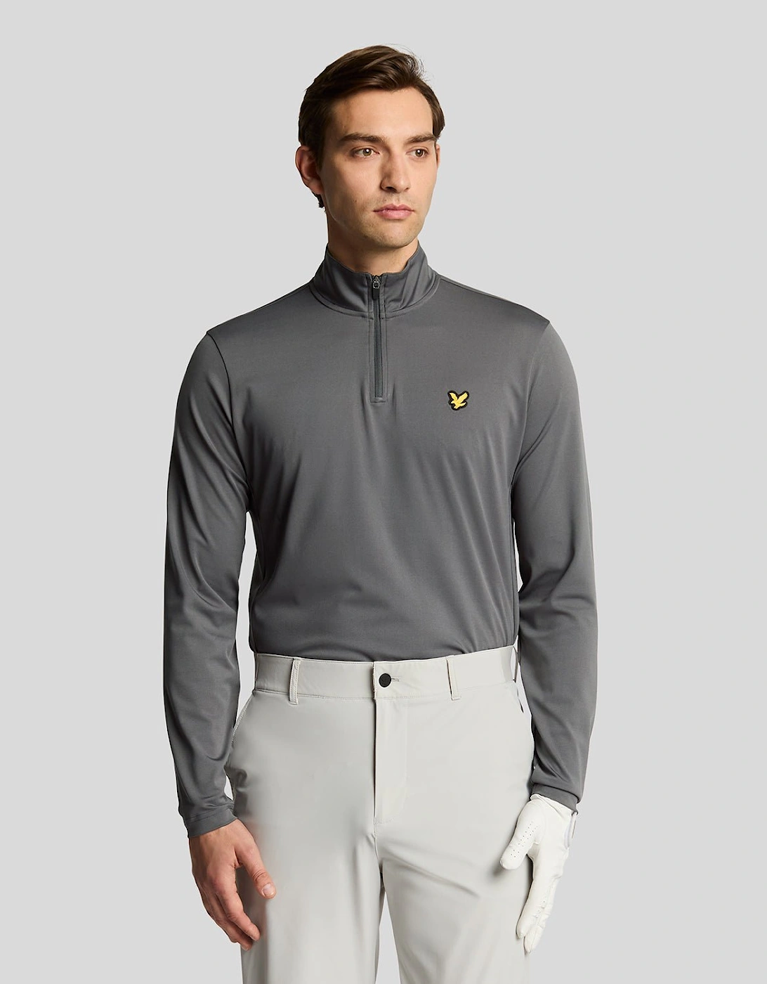 Lyle And Scott Men's Course Midlayer - Grey - Size: S