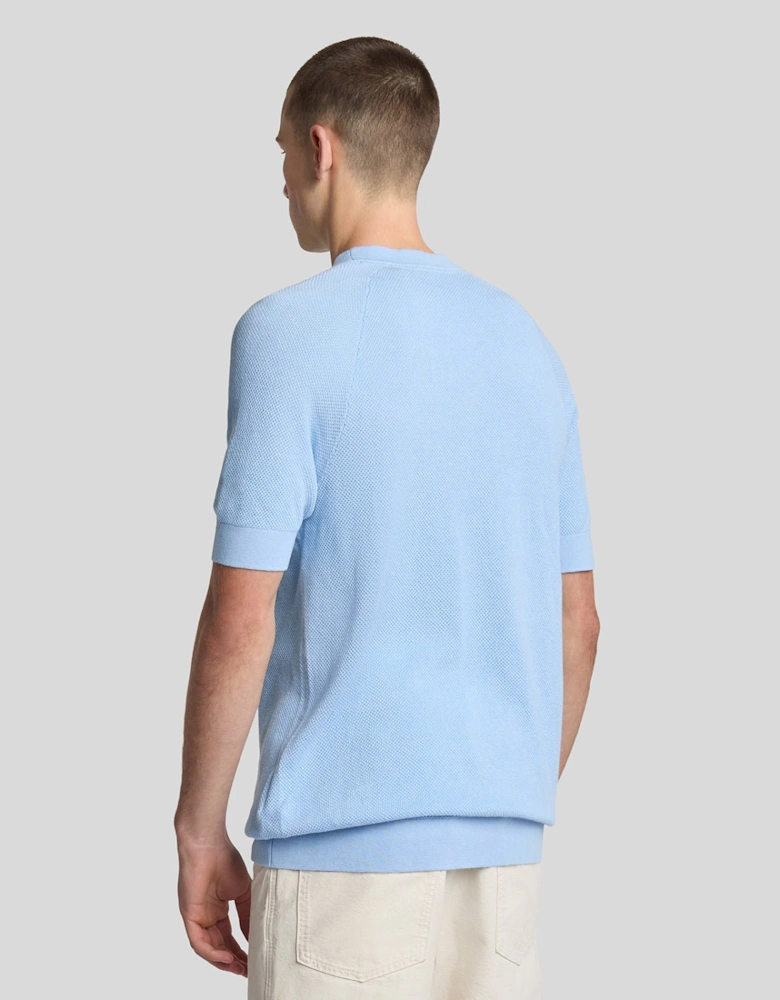 Linen Blend Knitted T-Shirt