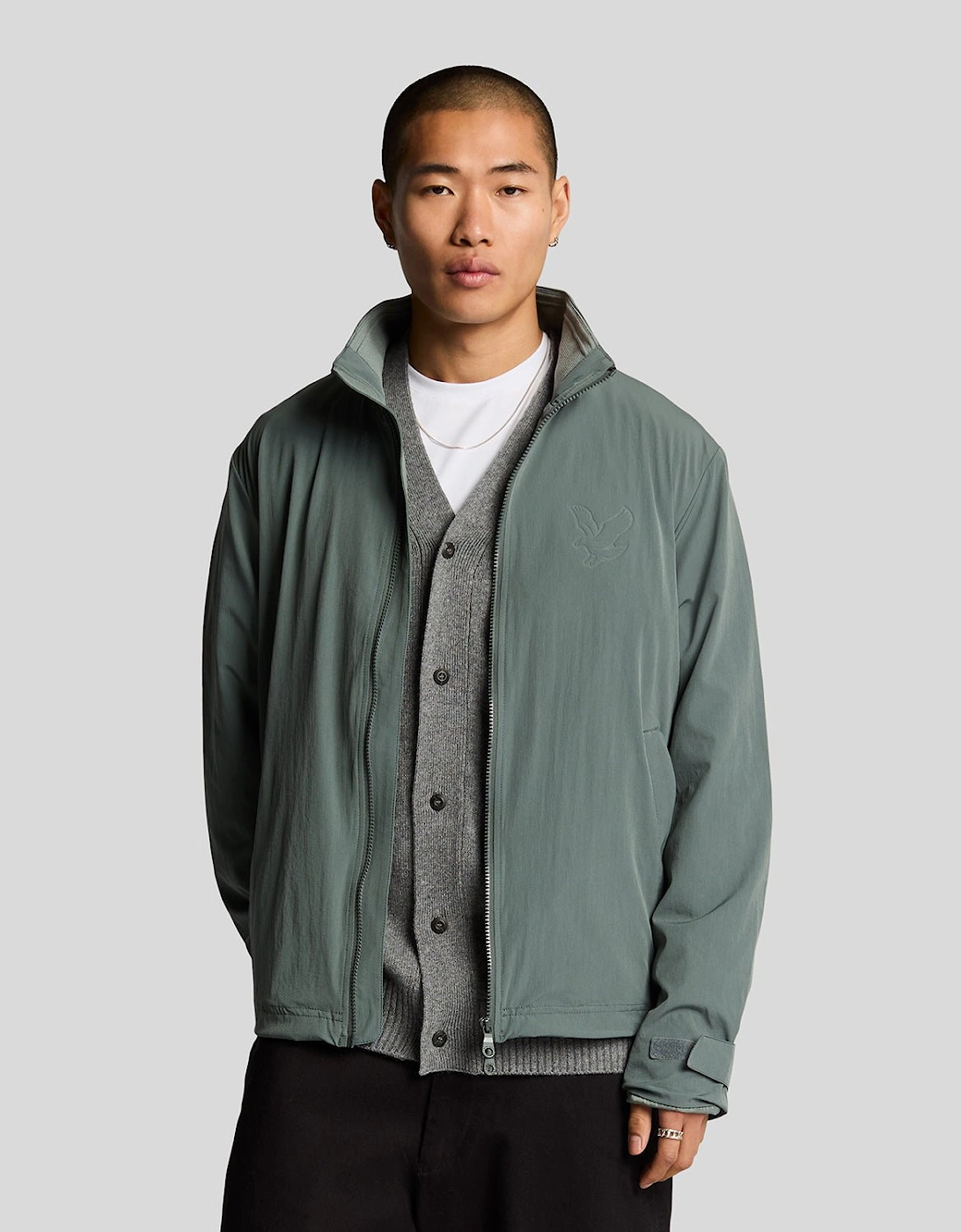 Lyle And Scott Men's Keyline Windbreaker Jacket - Green - Size: Regular/34
