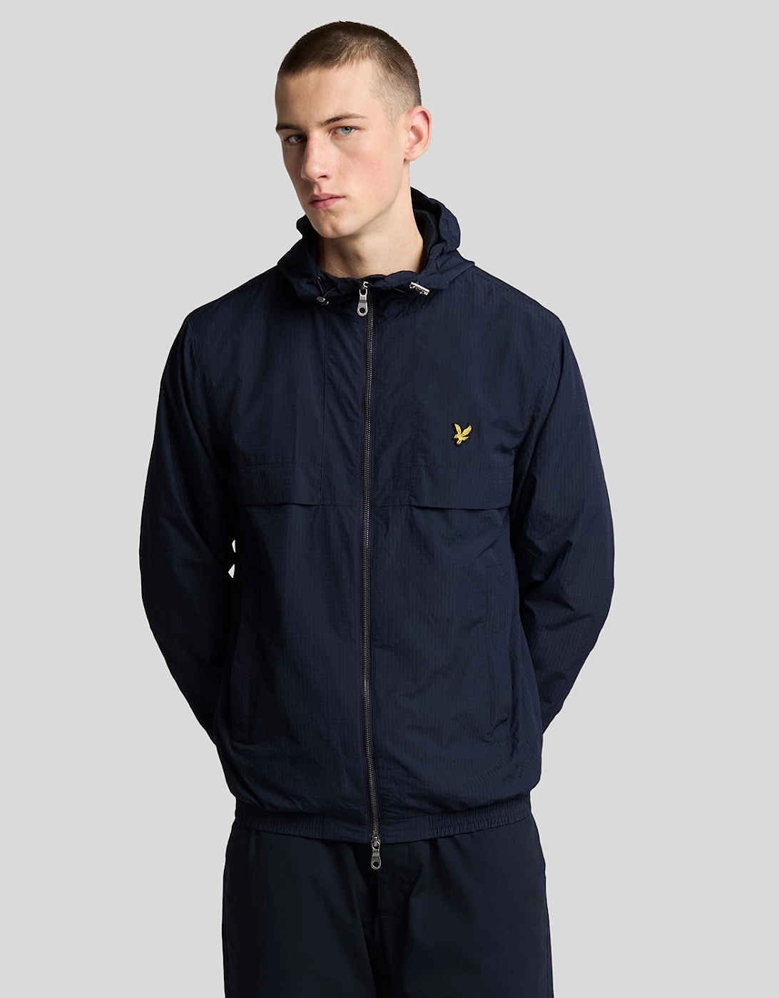 Lyle And Scott Men's Lightweight Ripstop Jacket - Navy - Size: 42/Regular
