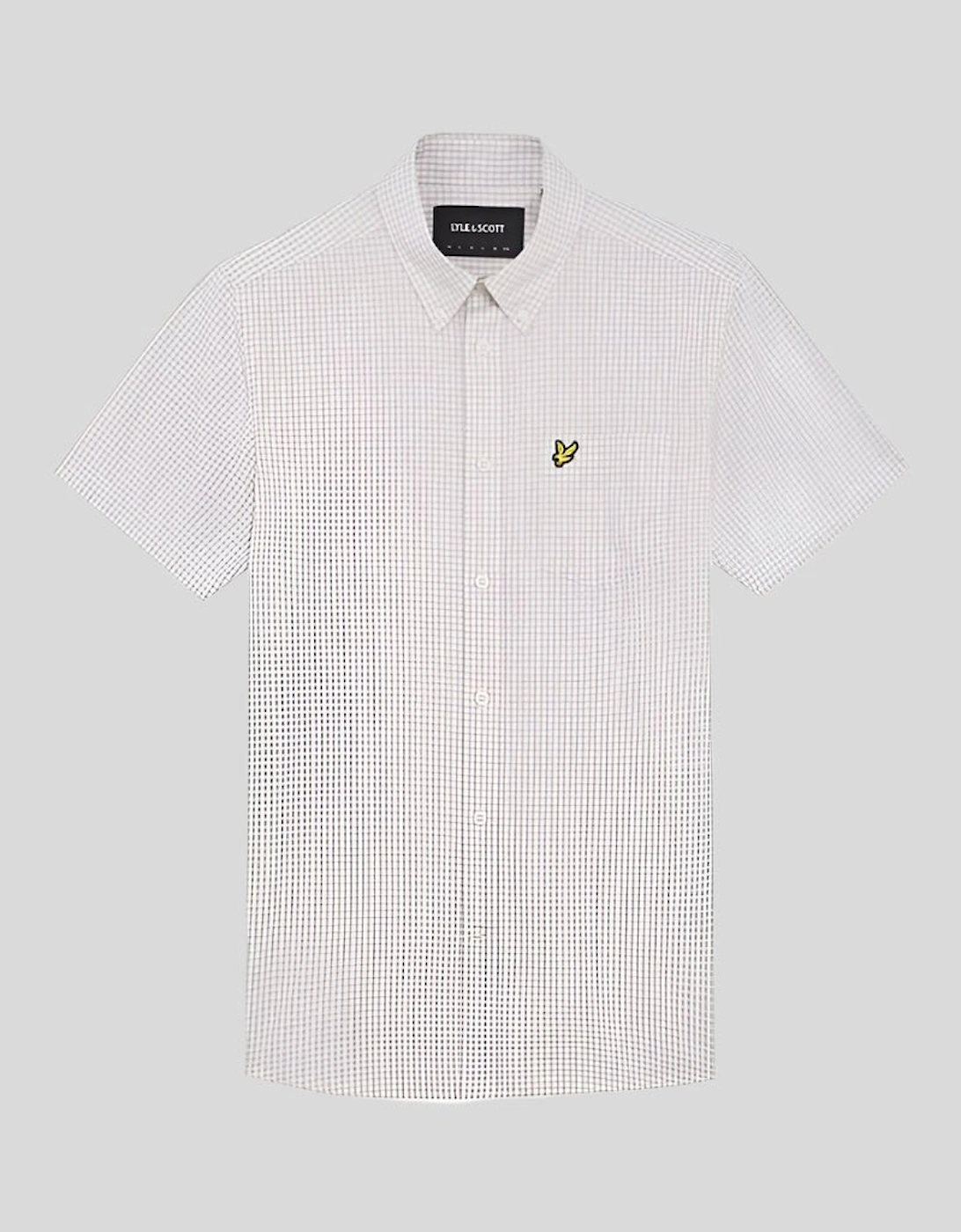 Short Sleeve Slim Fit Gingham Shirt