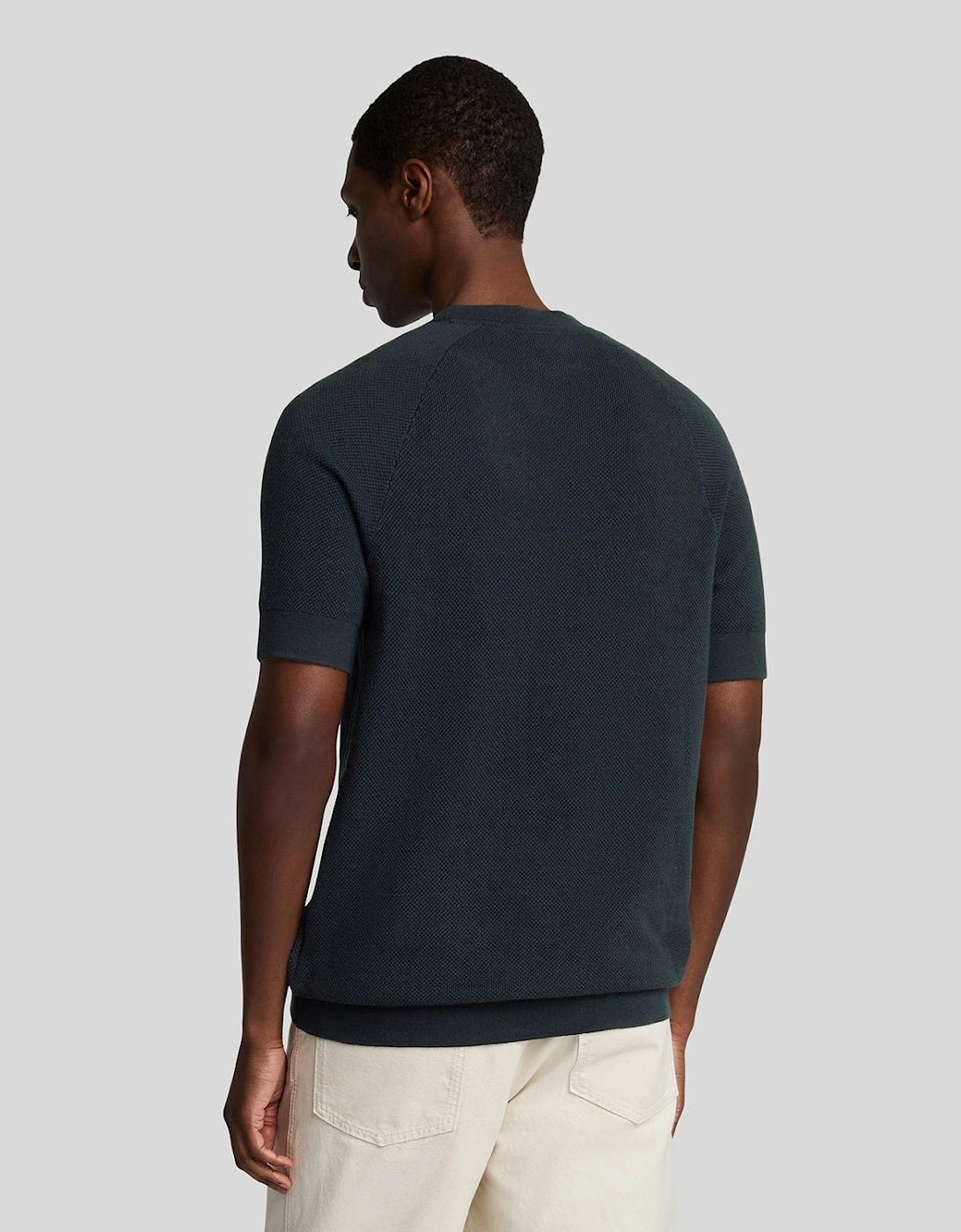 Linen Blend Knitted T-Shirt