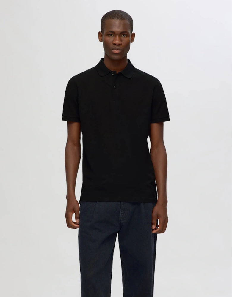 Homme Slim-Atlas Short Sleeve Polo Black