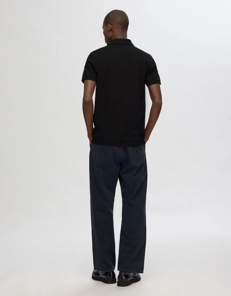 Homme Slim-Atlas Short Sleeve Polo Black