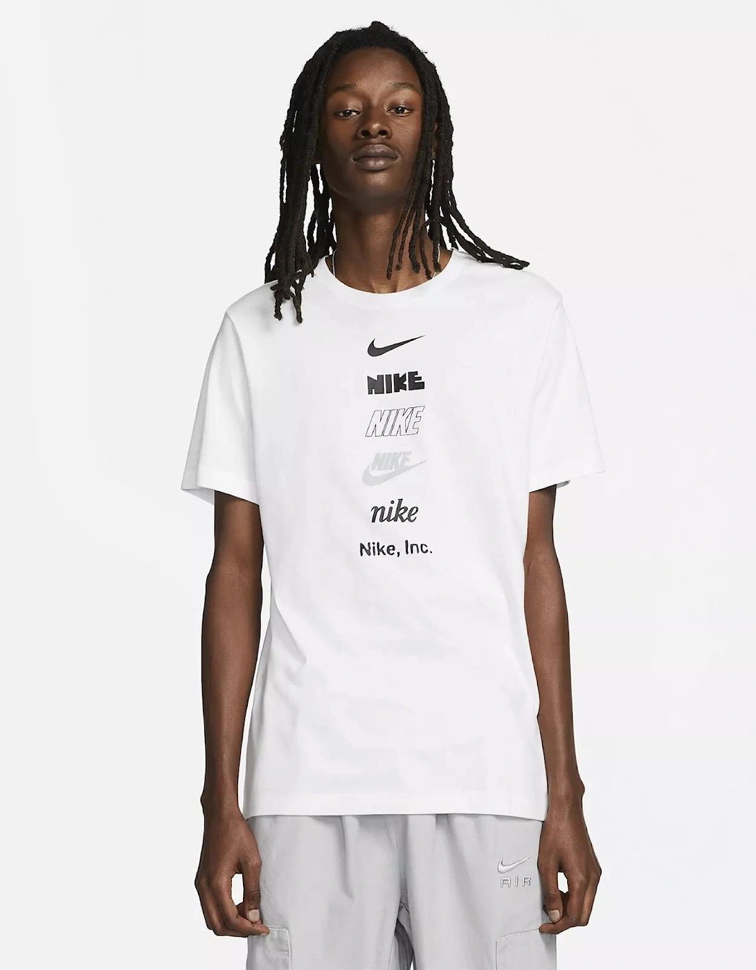 Nike Men's Nike Multi Stack Club T-Shirt White