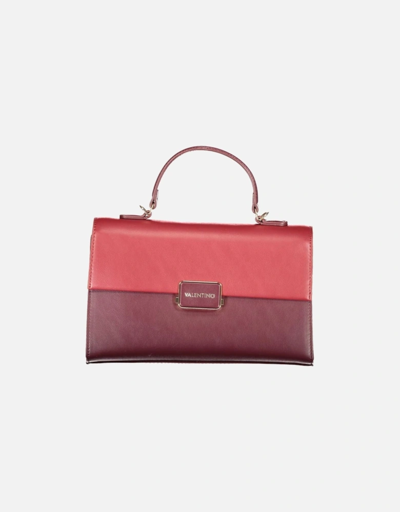 Leather Crossbody Bag with Gold-tone Hardware Women - Red Handbags