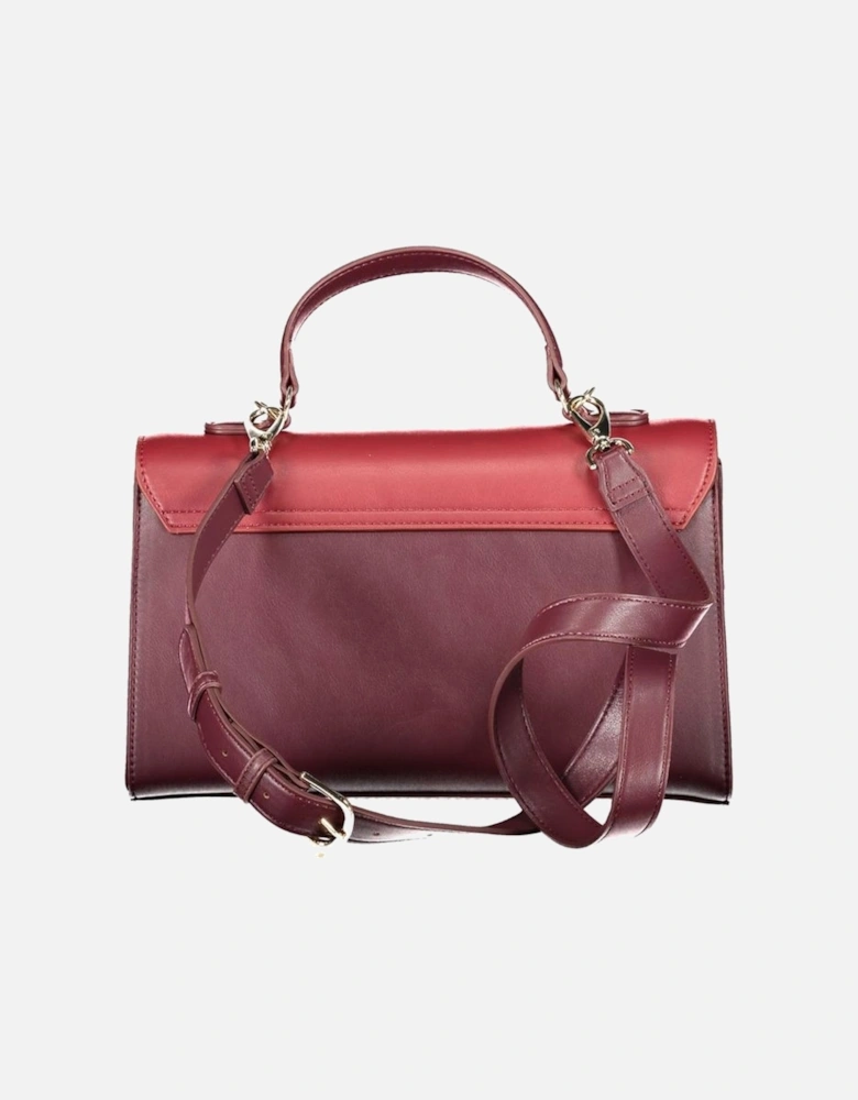 Leather Crossbody Bag with Gold-tone Hardware Women - Red Handbags