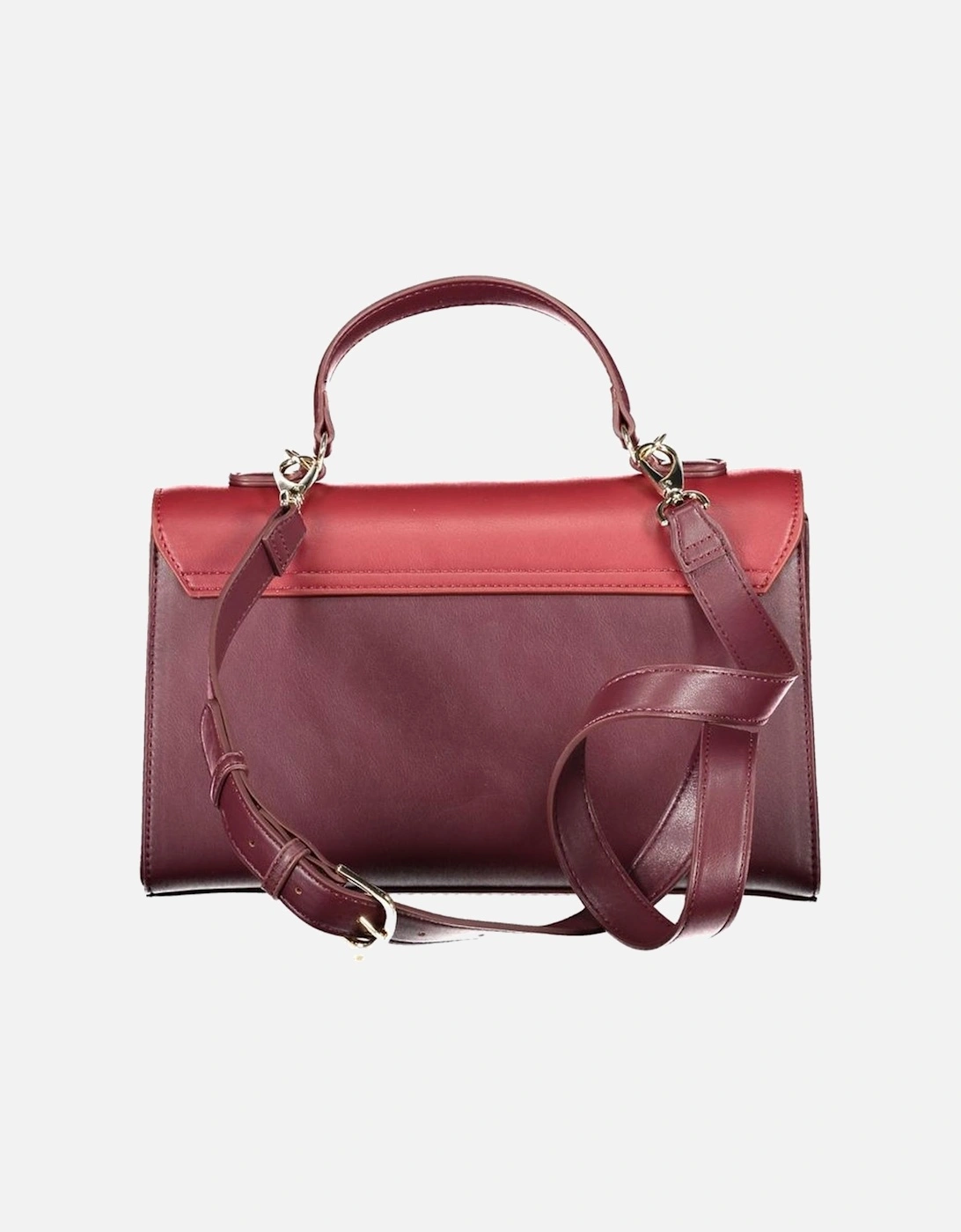 Leather Crossbody Bag with Gold-tone Hardware Women - Red Handbags