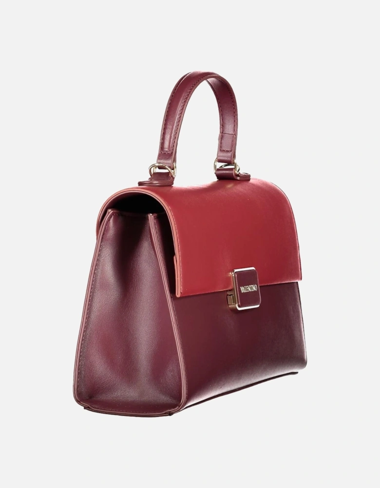 Leather Crossbody Bag with Gold-tone Hardware Women - Red Handbags