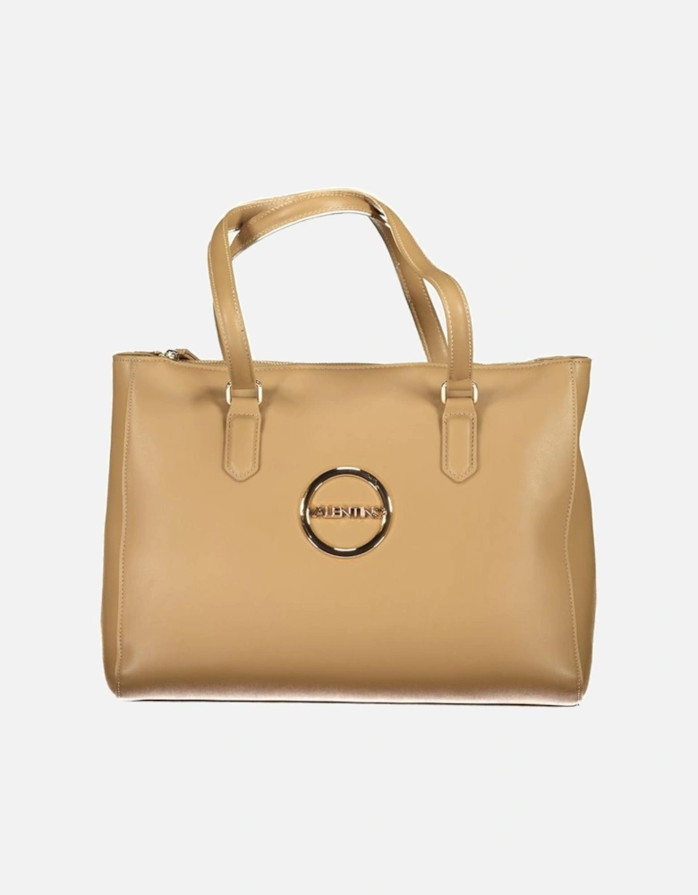 Beige Polyethylene Handbag Women