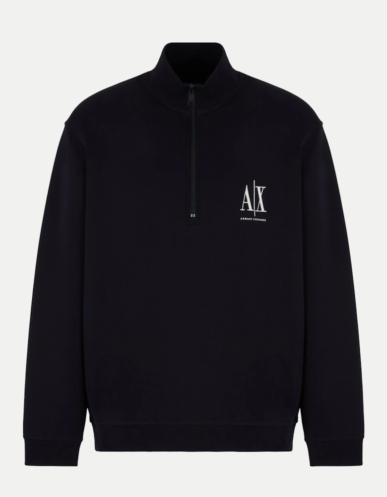 Mens Embroidered A|X Logo 1/4 Zip Sweatshirt