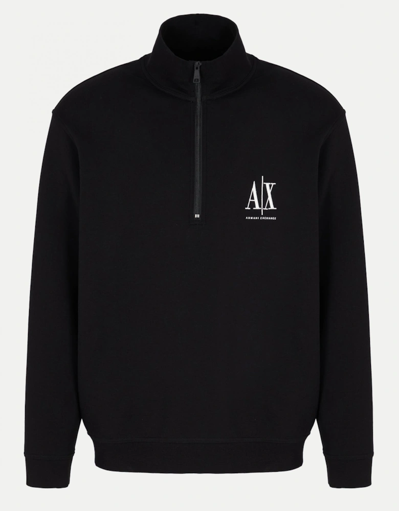 Mens Embroidered A|X Logo 1/4 Zip Sweatshirt