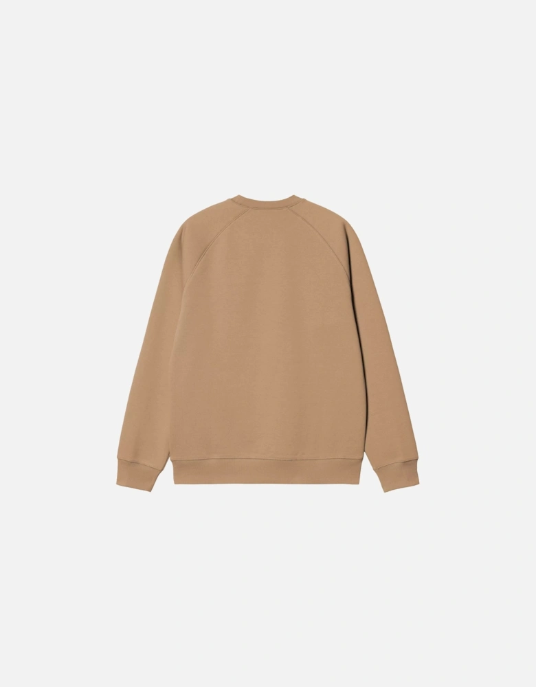 Chase Crew Sweatshirt - Dusty H Brown