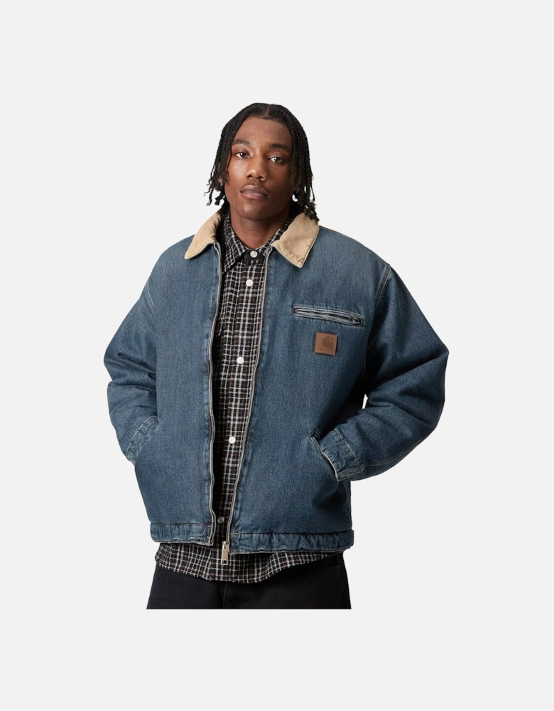 OG Detroit Jacket Blue/Dusty H Brown Worn Used Wash