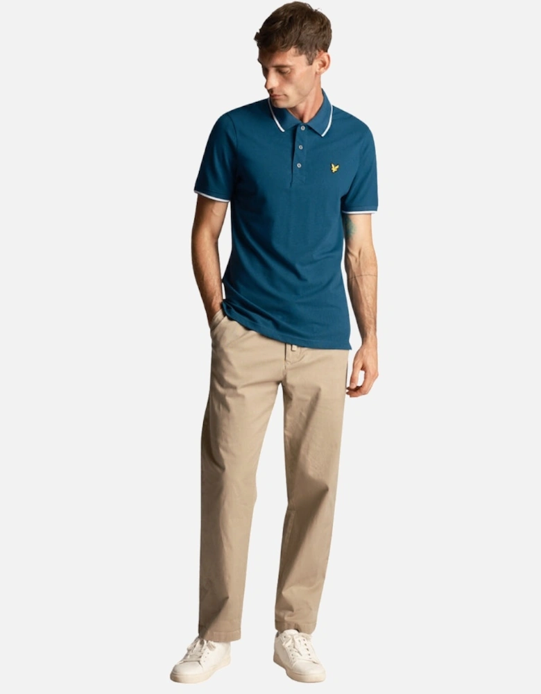 Lyle & Scott Tipped Apres Navy Polo Shirt