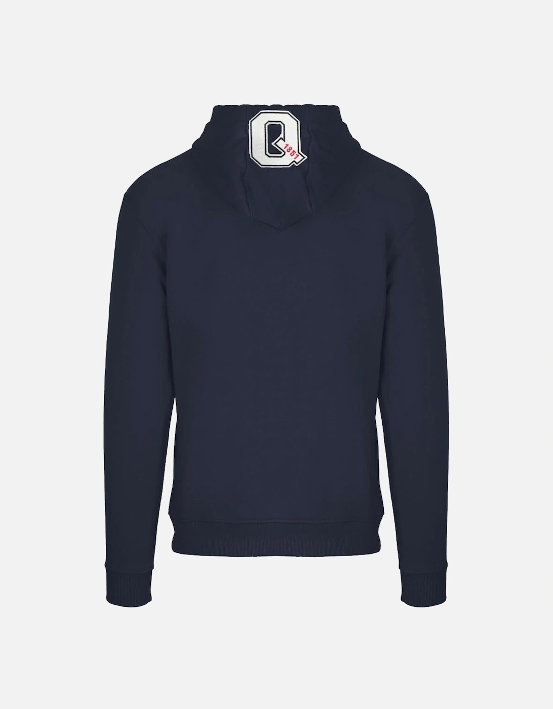 Classic Large A Logo Navy Blue Zip Up Hoodie