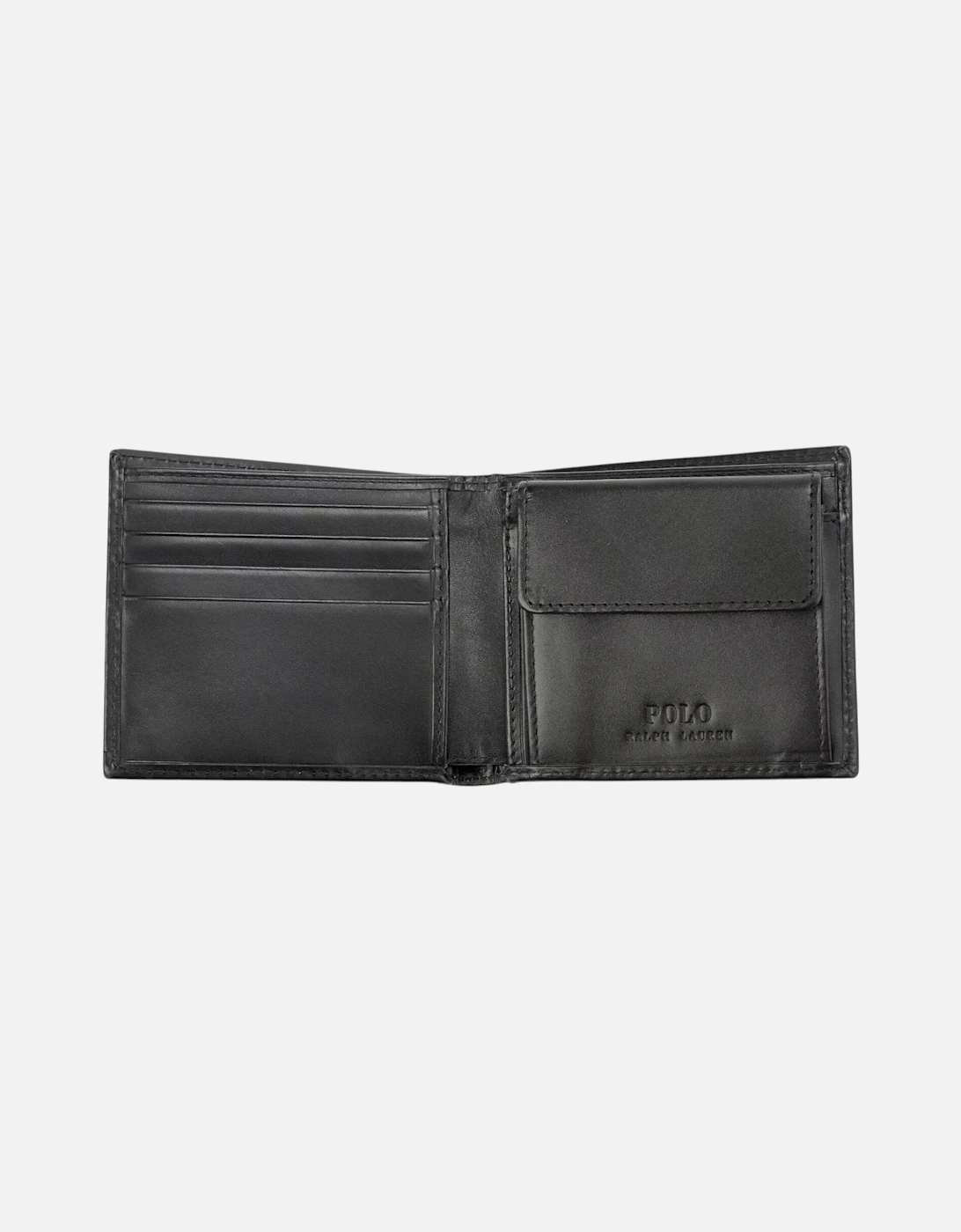 POLO Mens Wallets Genuine Leather Card Holder Bifold Gift Black New