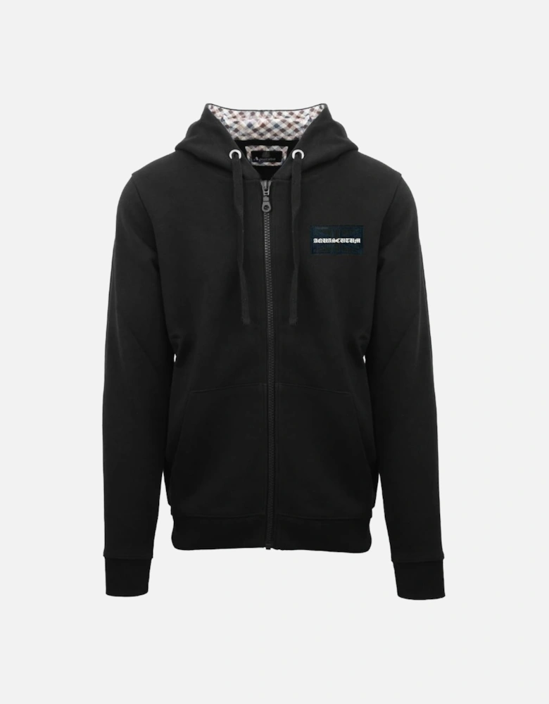 Box Gothic Logo Black Zip-Up Hoodie