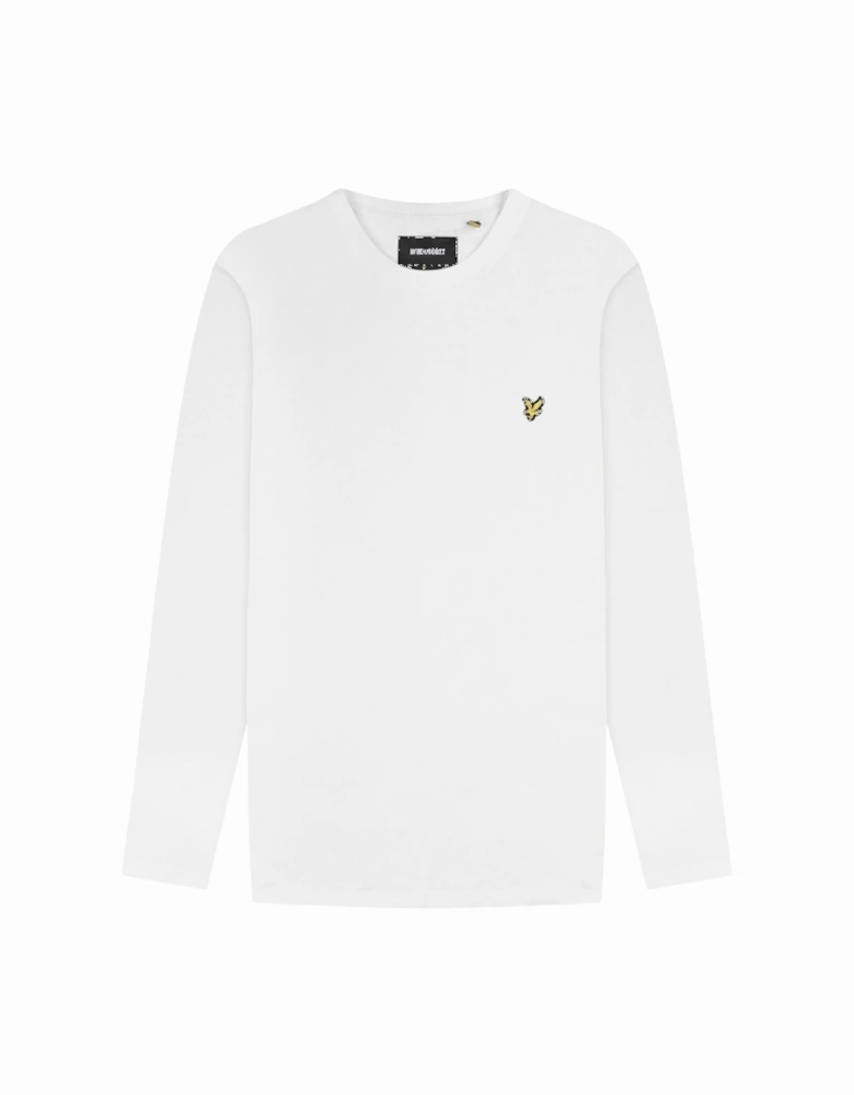 Lyle & Scott Branded White Long Sleeve T-Shirt