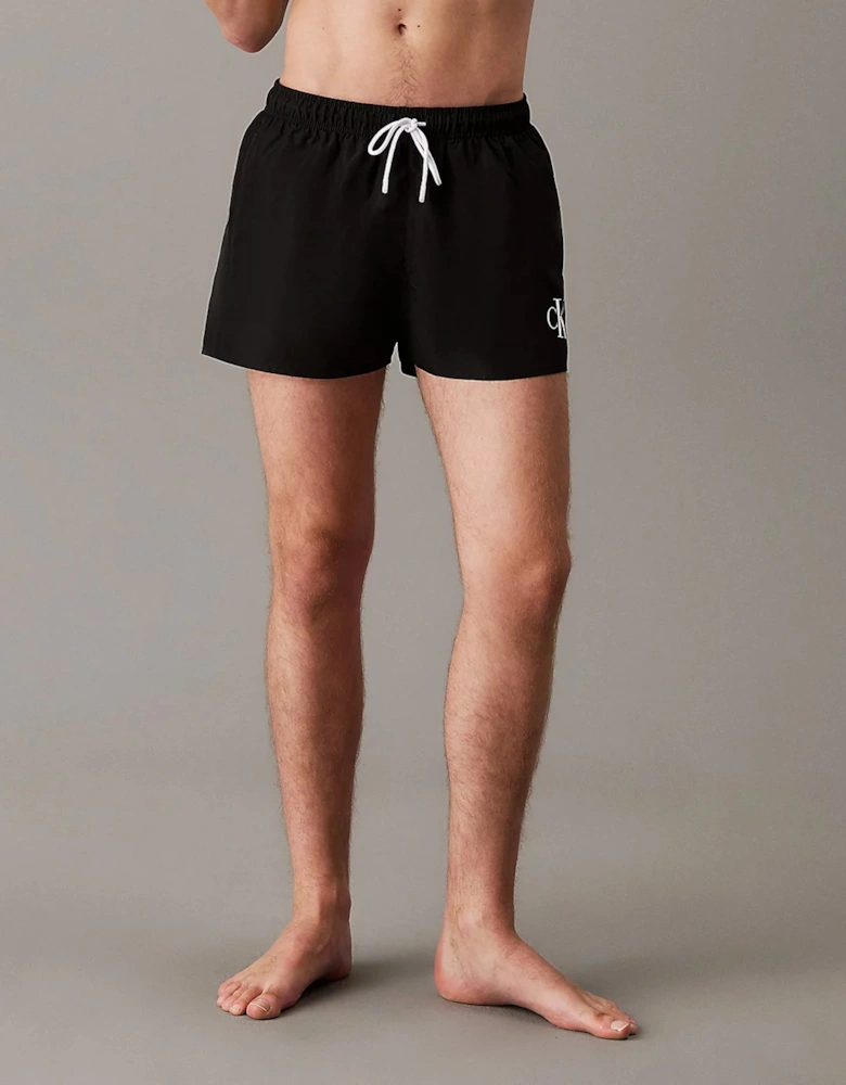 CK Monogram Swim Shorts Black