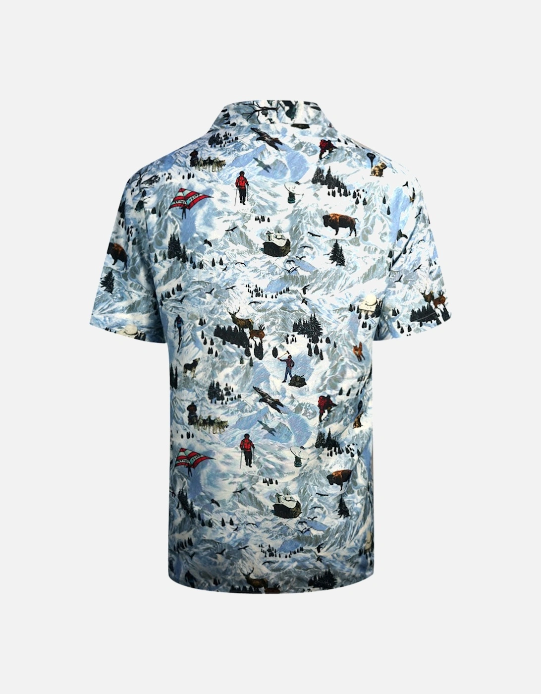 Alpine Print Sky Blue Shirt