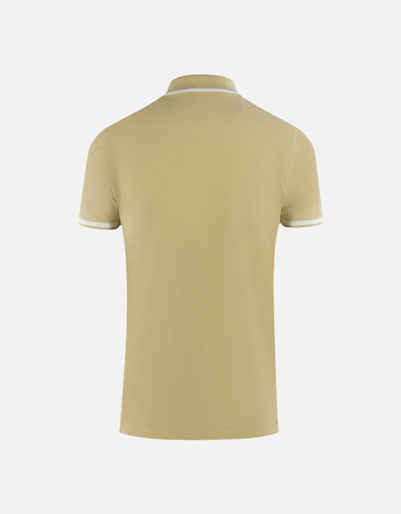 Tipped Aldis Beige Polo Shirt