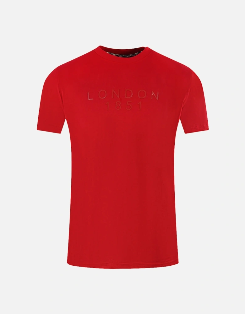 London 1851 Tape Logo Red T-Shirt