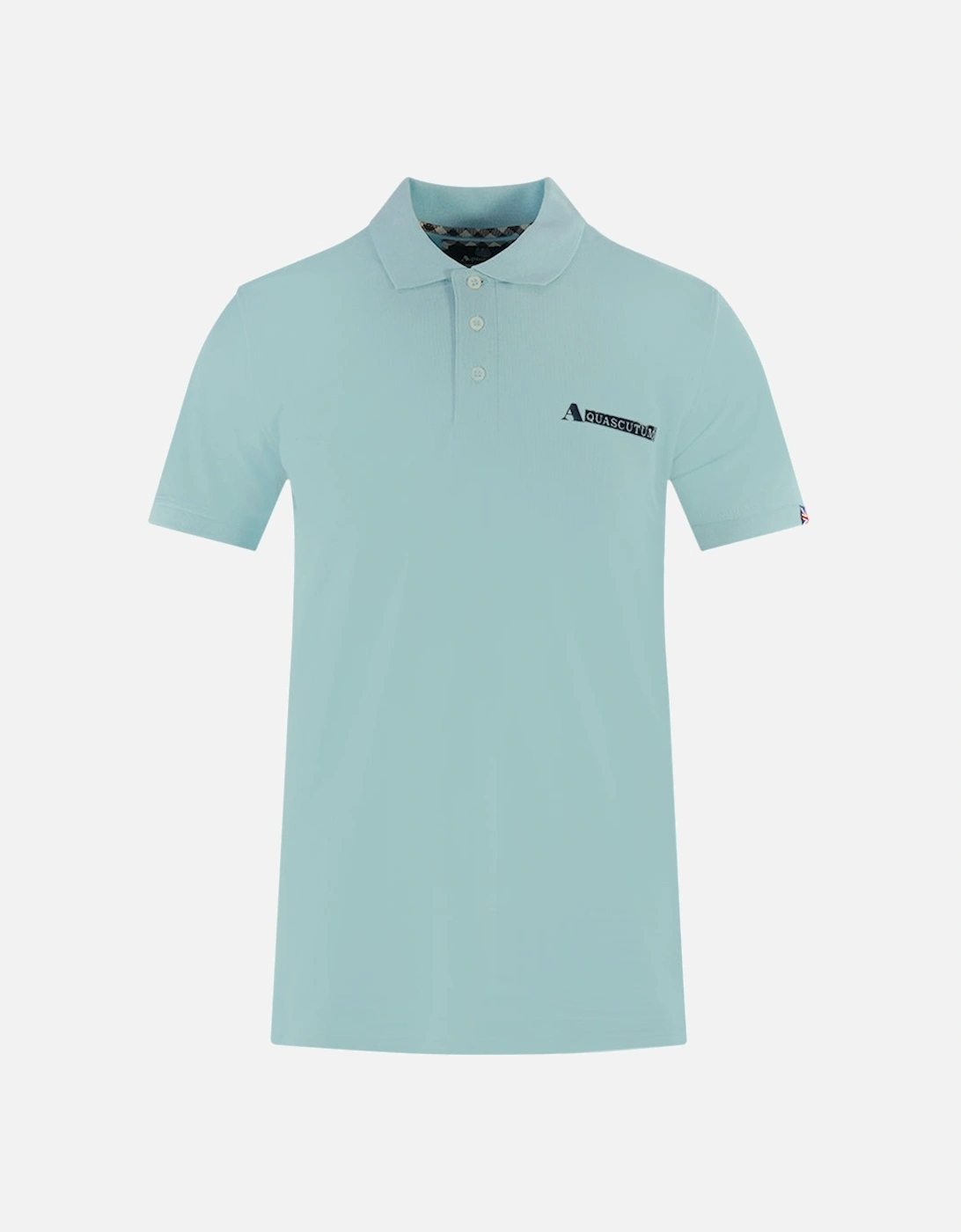 Boxed Logo Light Blue Polo Shirt, 3 of 2