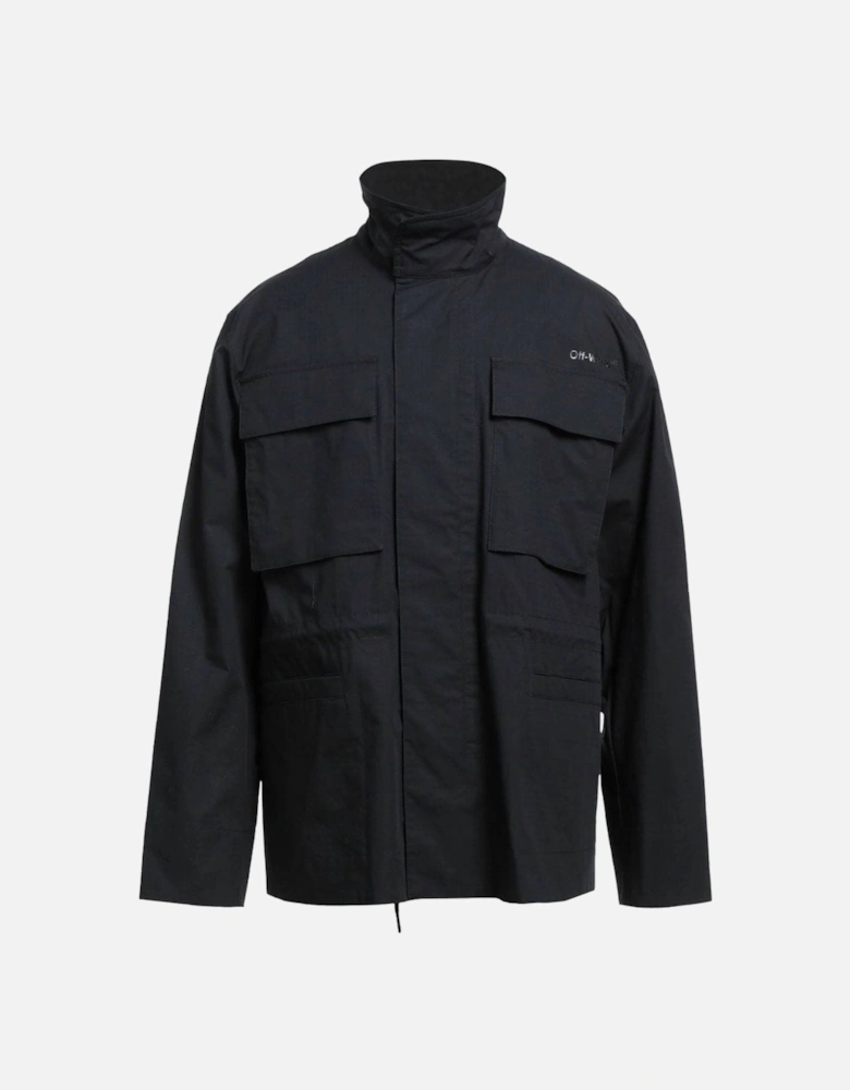 Diag Tab Black Field Jacket