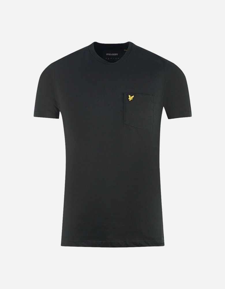 Lyle & Scott Chest Pocket Brand Logo Black T-Shirt