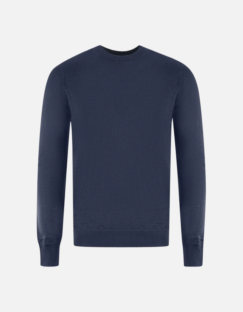 Lyle & Scott Navy Blue Golf Crew Neck Sweater