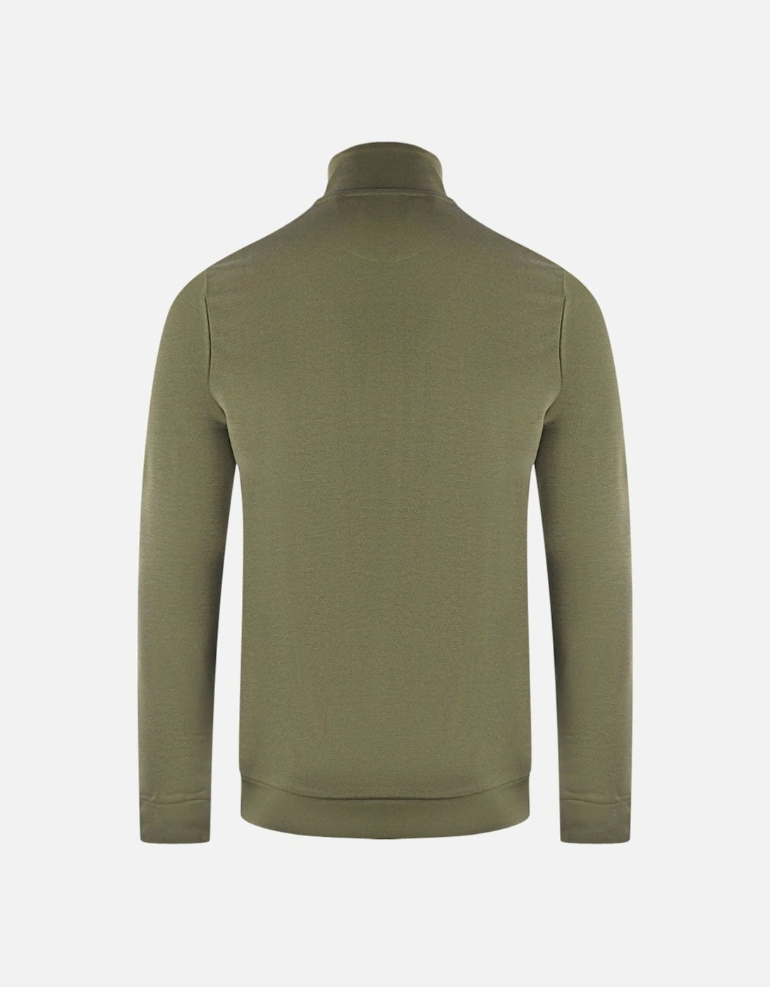 Lyle & Scott Golden Eagle Chest Logo Green Zip-Up Jumper