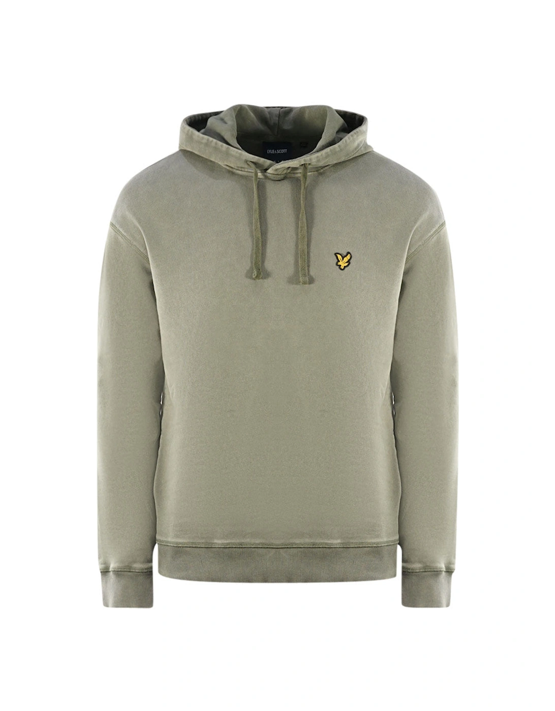Lyle And Scott Men's Tan/Tan Lyle & Scott Brand Logo Green Pull-Over Hoodie  36 S