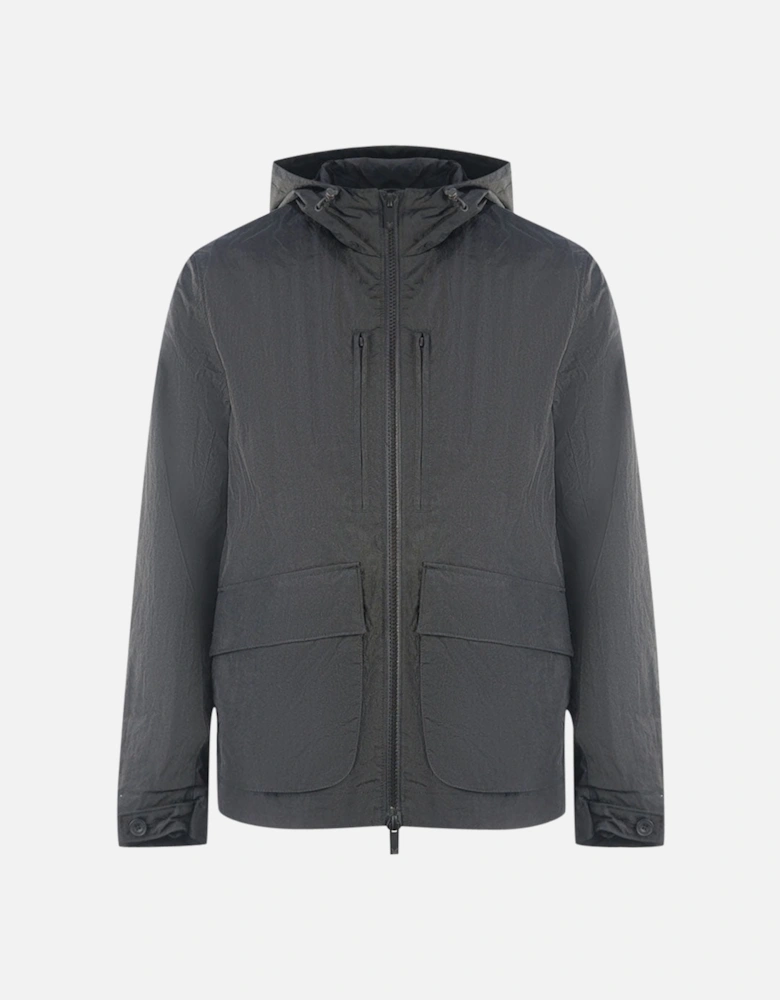 Lyle & Scott Plain Hooded Black Jacket