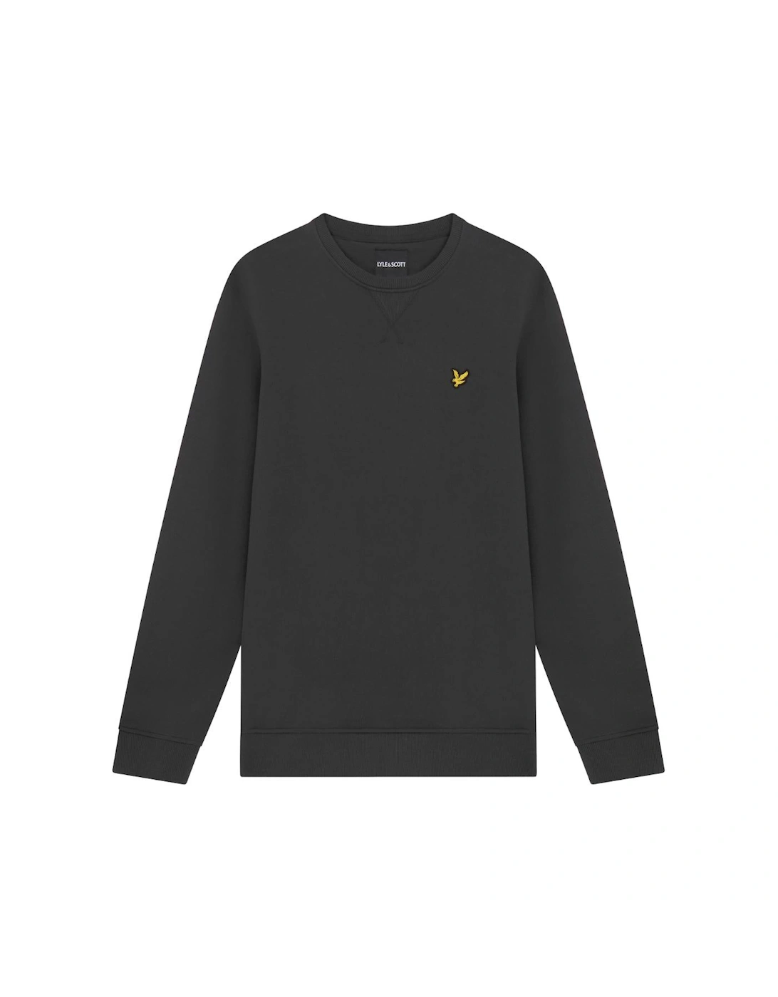 Lyle And Scott Men's Black Lyle Scott Branded Gunmetal Pull Over Jumper - : M